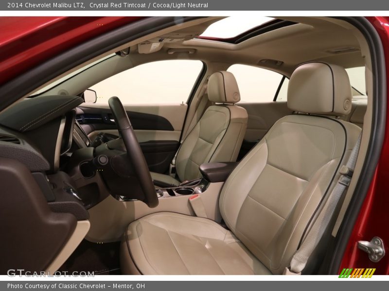 Crystal Red Tintcoat / Cocoa/Light Neutral 2014 Chevrolet Malibu LTZ