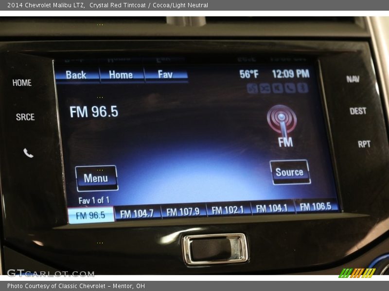 Crystal Red Tintcoat / Cocoa/Light Neutral 2014 Chevrolet Malibu LTZ