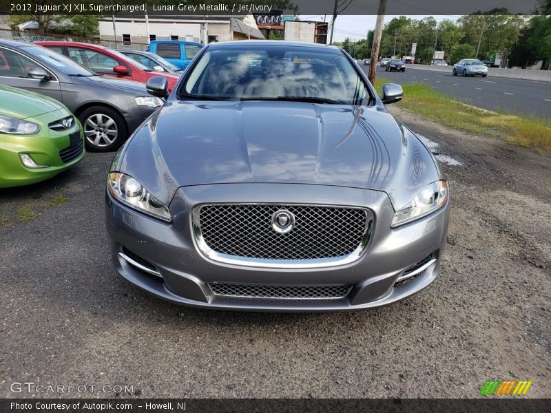 Lunar Grey Metallic / Jet/Ivory 2012 Jaguar XJ XJL Supercharged