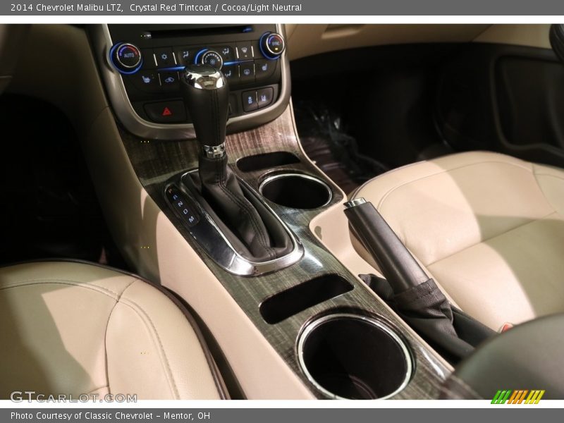 Crystal Red Tintcoat / Cocoa/Light Neutral 2014 Chevrolet Malibu LTZ
