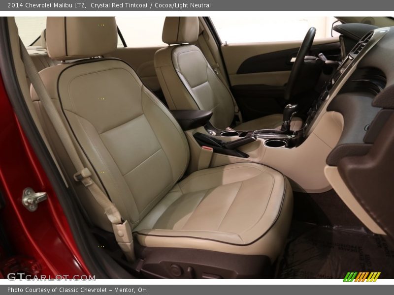 Crystal Red Tintcoat / Cocoa/Light Neutral 2014 Chevrolet Malibu LTZ
