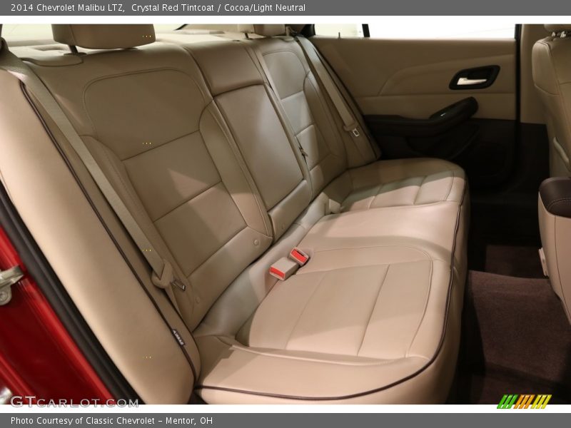 Crystal Red Tintcoat / Cocoa/Light Neutral 2014 Chevrolet Malibu LTZ