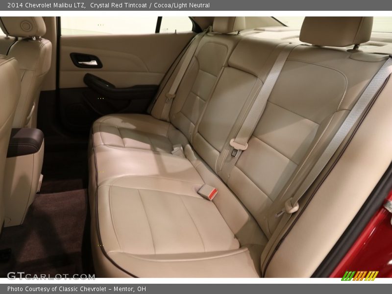 Crystal Red Tintcoat / Cocoa/Light Neutral 2014 Chevrolet Malibu LTZ
