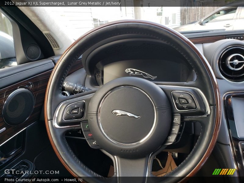 Lunar Grey Metallic / Jet/Ivory 2012 Jaguar XJ XJL Supercharged