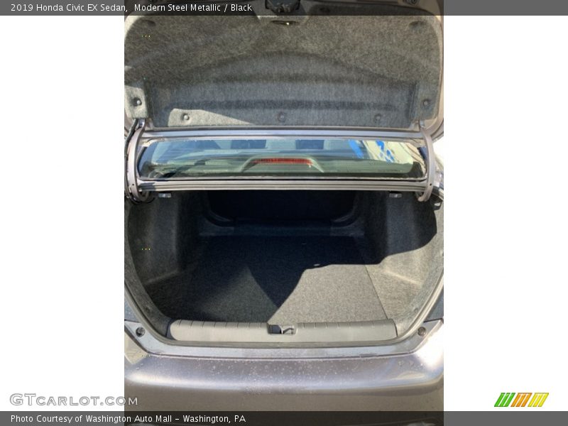 Modern Steel Metallic / Black 2019 Honda Civic EX Sedan