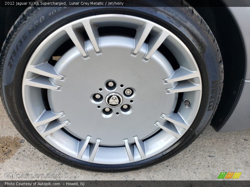 Lunar Grey Metallic / Jet/Ivory 2012 Jaguar XJ XJL Supercharged