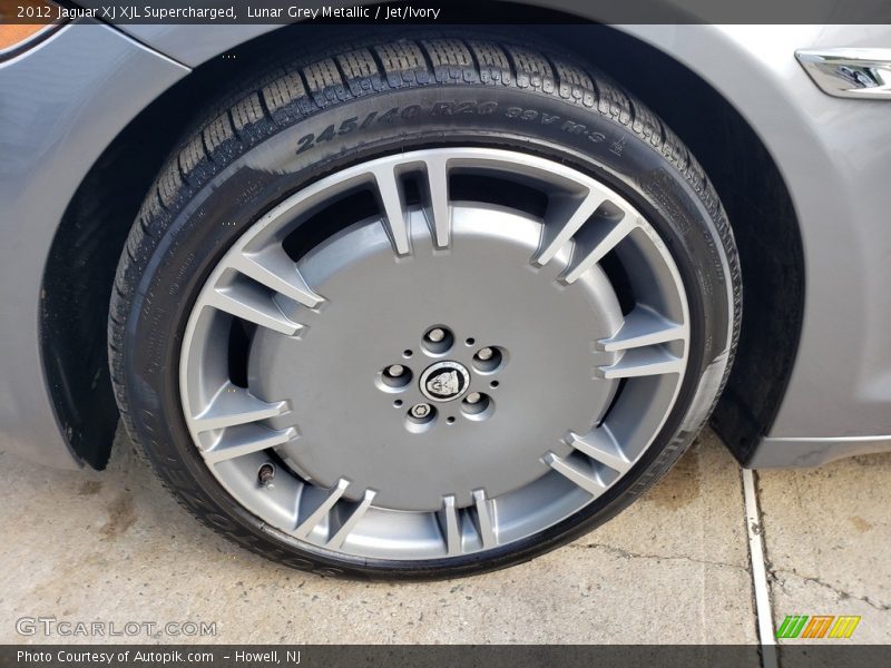Lunar Grey Metallic / Jet/Ivory 2012 Jaguar XJ XJL Supercharged
