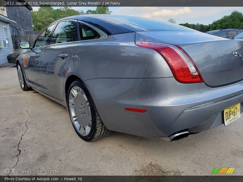 Lunar Grey Metallic / Jet/Ivory 2012 Jaguar XJ XJL Supercharged