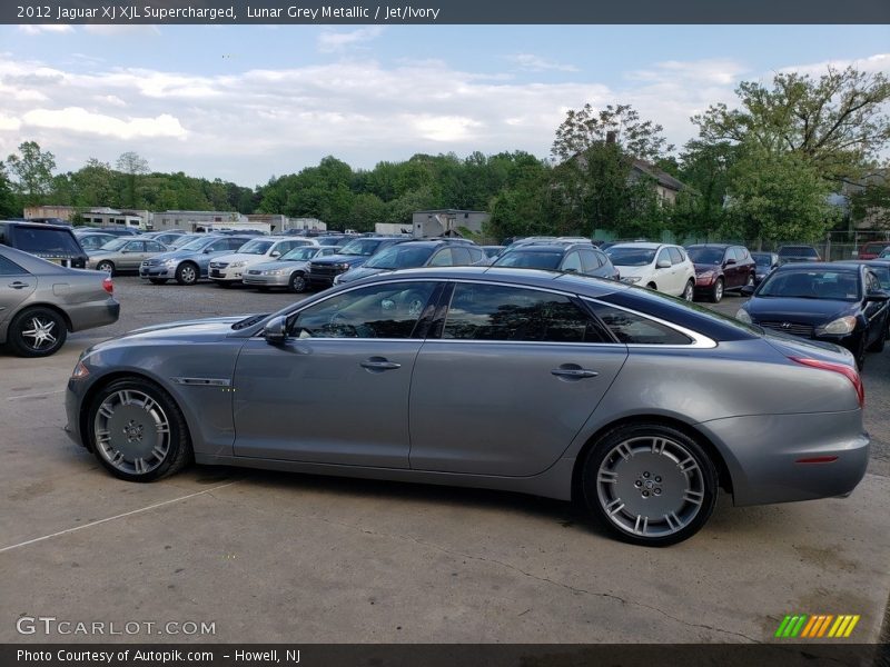 Lunar Grey Metallic / Jet/Ivory 2012 Jaguar XJ XJL Supercharged