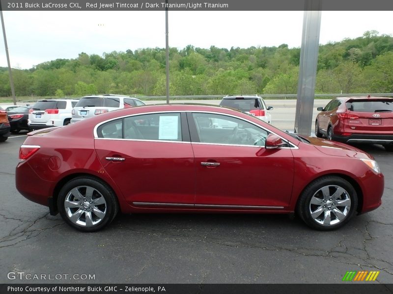 Red Jewel Tintcoat / Dark Titanium/Light Titanium 2011 Buick LaCrosse CXL