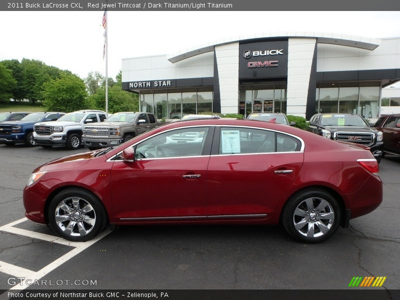 Red Jewel Tintcoat / Dark Titanium/Light Titanium 2011 Buick LaCrosse CXL