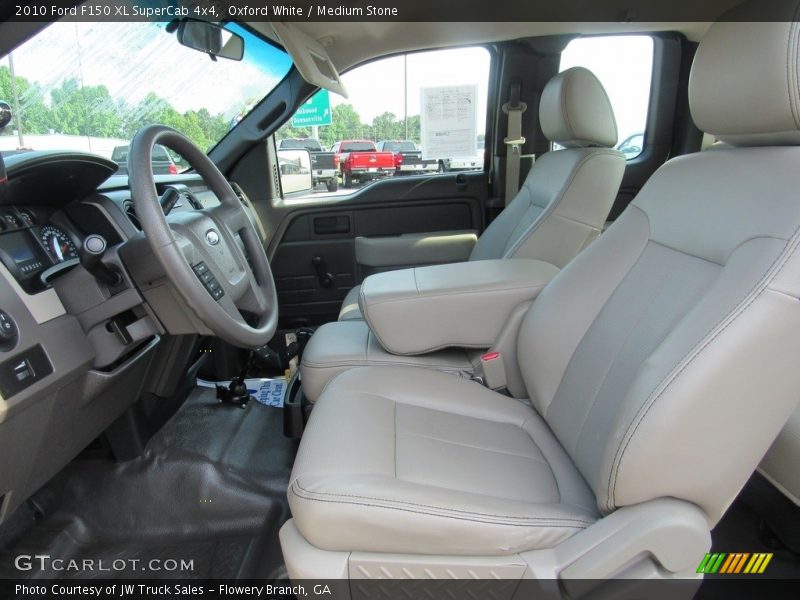 Oxford White / Medium Stone 2010 Ford F150 XL SuperCab 4x4