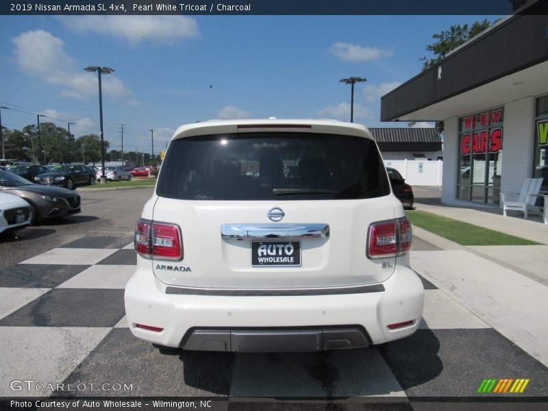 Pearl White Tricoat / Charcoal 2019 Nissan Armada SL 4x4