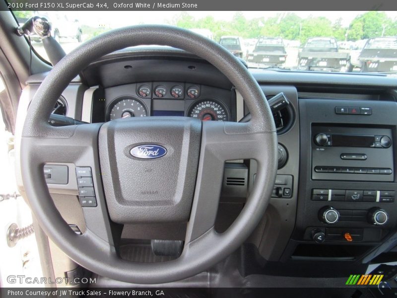 Oxford White / Medium Stone 2010 Ford F150 XL SuperCab 4x4