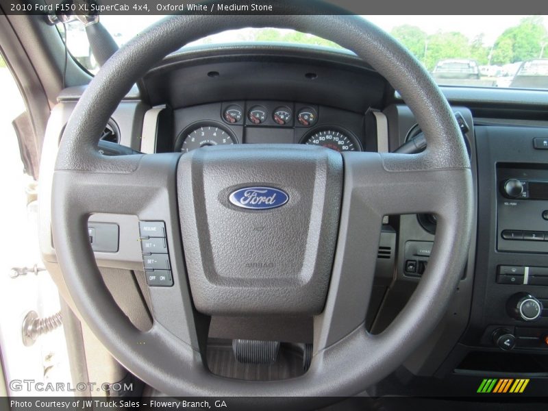 Oxford White / Medium Stone 2010 Ford F150 XL SuperCab 4x4