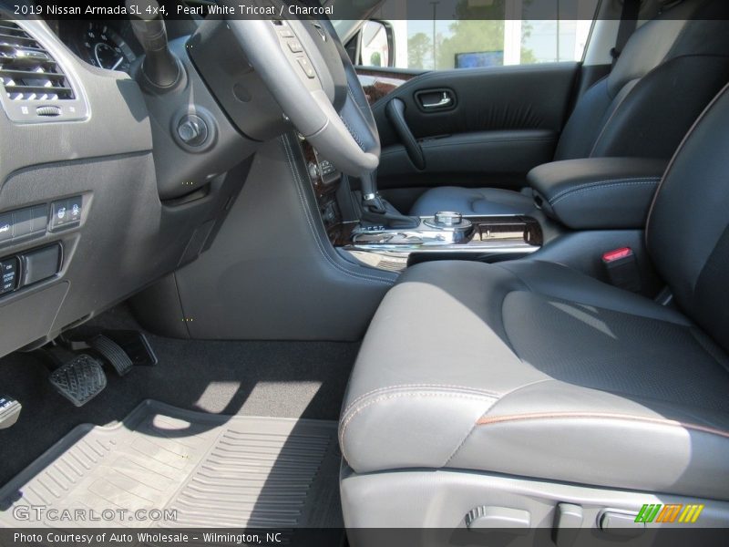 Pearl White Tricoat / Charcoal 2019 Nissan Armada SL 4x4