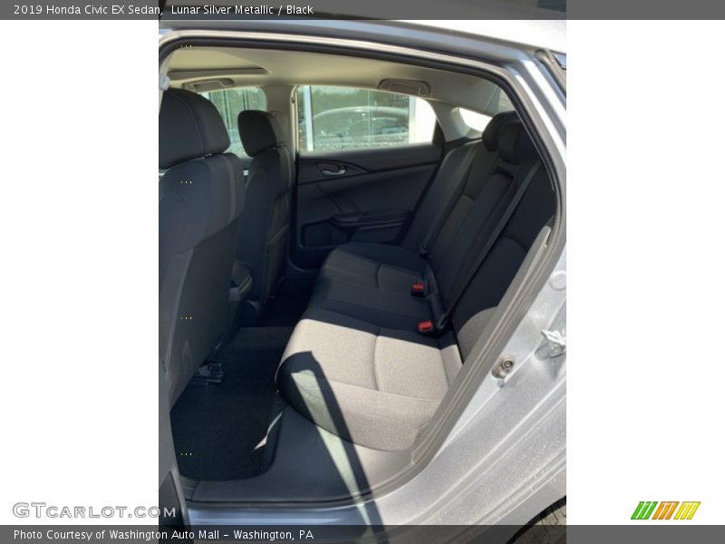 Lunar Silver Metallic / Black 2019 Honda Civic EX Sedan