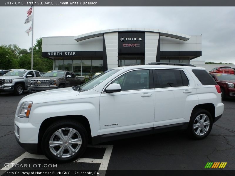 Summit White / Jet Black 2017 GMC Terrain SLE AWD