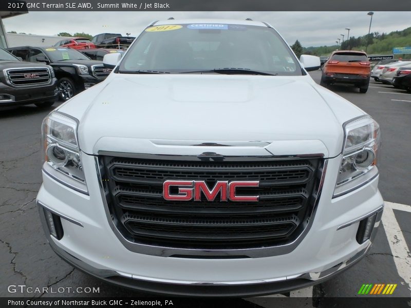 Summit White / Jet Black 2017 GMC Terrain SLE AWD