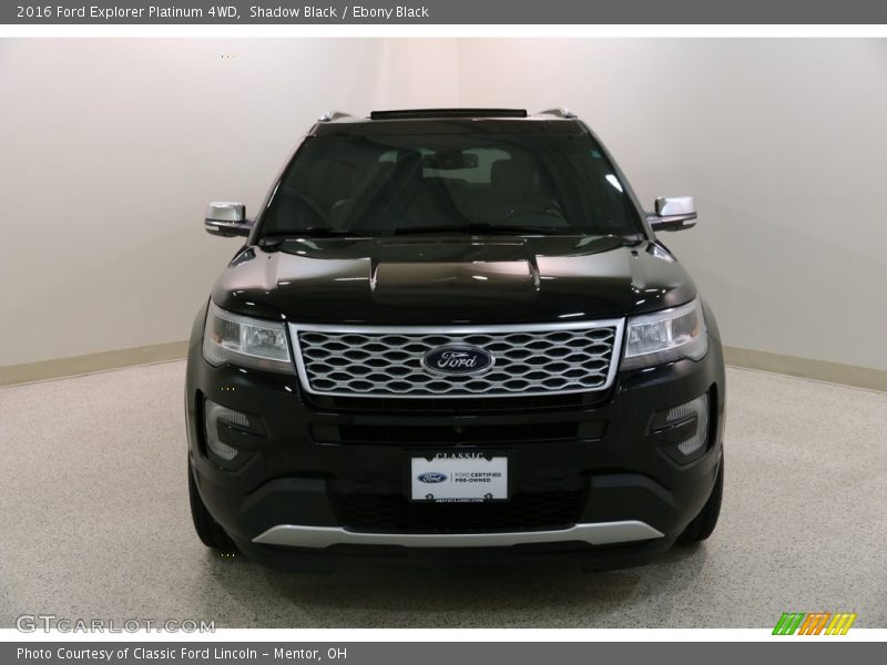 Shadow Black / Ebony Black 2016 Ford Explorer Platinum 4WD