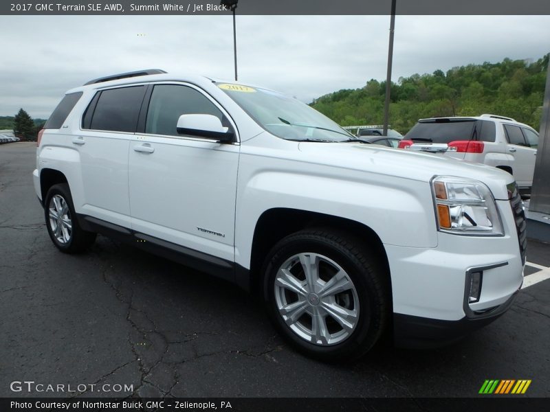 Summit White / Jet Black 2017 GMC Terrain SLE AWD