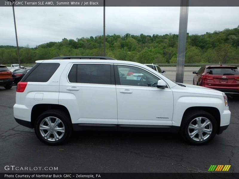Summit White / Jet Black 2017 GMC Terrain SLE AWD