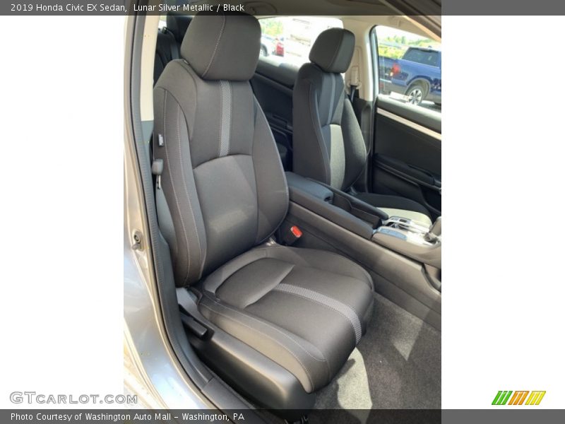 Lunar Silver Metallic / Black 2019 Honda Civic EX Sedan
