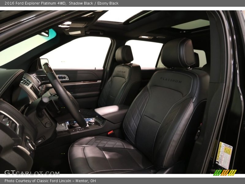 Shadow Black / Ebony Black 2016 Ford Explorer Platinum 4WD
