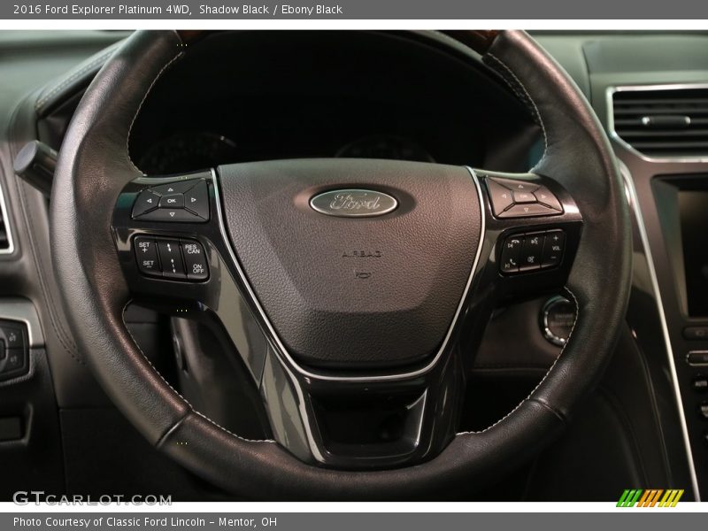 Shadow Black / Ebony Black 2016 Ford Explorer Platinum 4WD