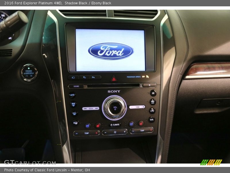 Shadow Black / Ebony Black 2016 Ford Explorer Platinum 4WD