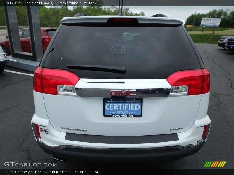 Summit White / Jet Black 2017 GMC Terrain SLE AWD