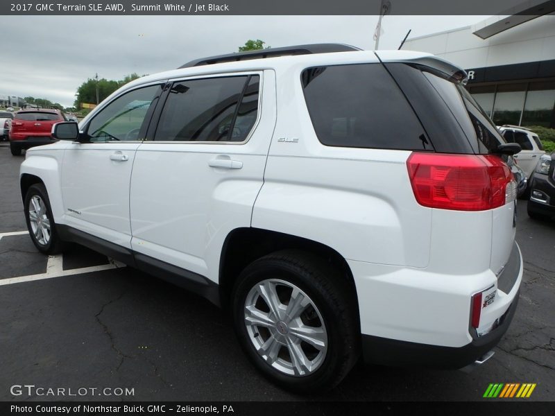 Summit White / Jet Black 2017 GMC Terrain SLE AWD