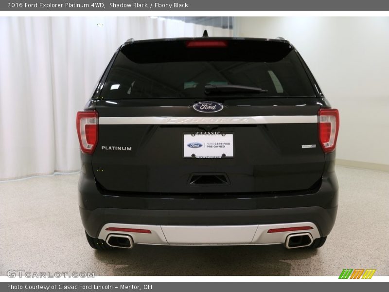 Shadow Black / Ebony Black 2016 Ford Explorer Platinum 4WD