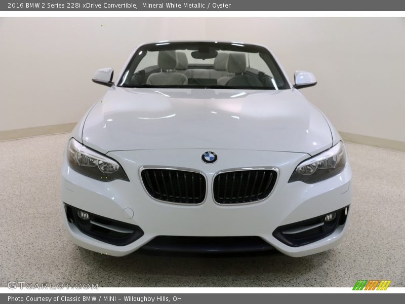 Mineral White Metallic / Oyster 2016 BMW 2 Series 228i xDrive Convertible