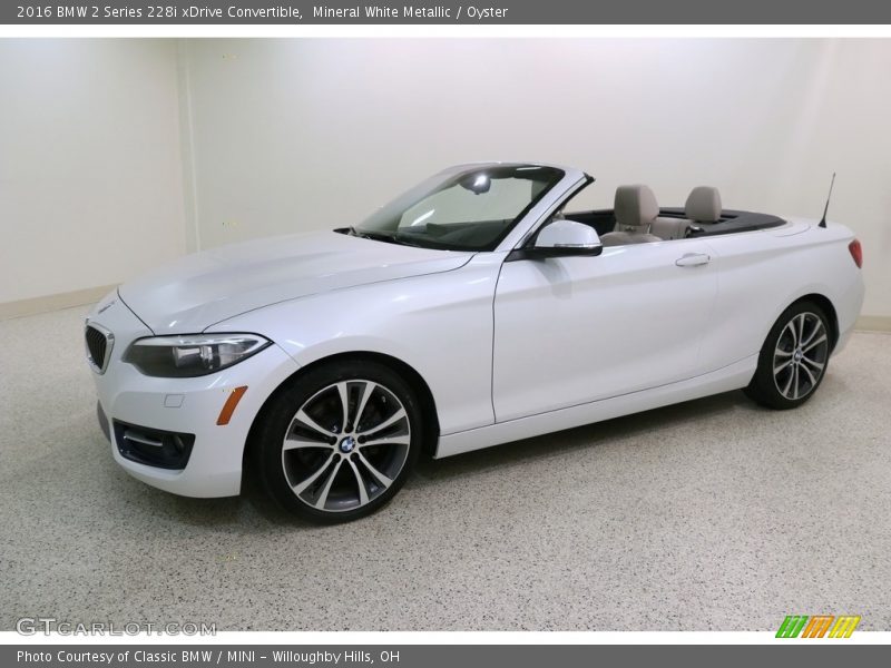 Mineral White Metallic / Oyster 2016 BMW 2 Series 228i xDrive Convertible