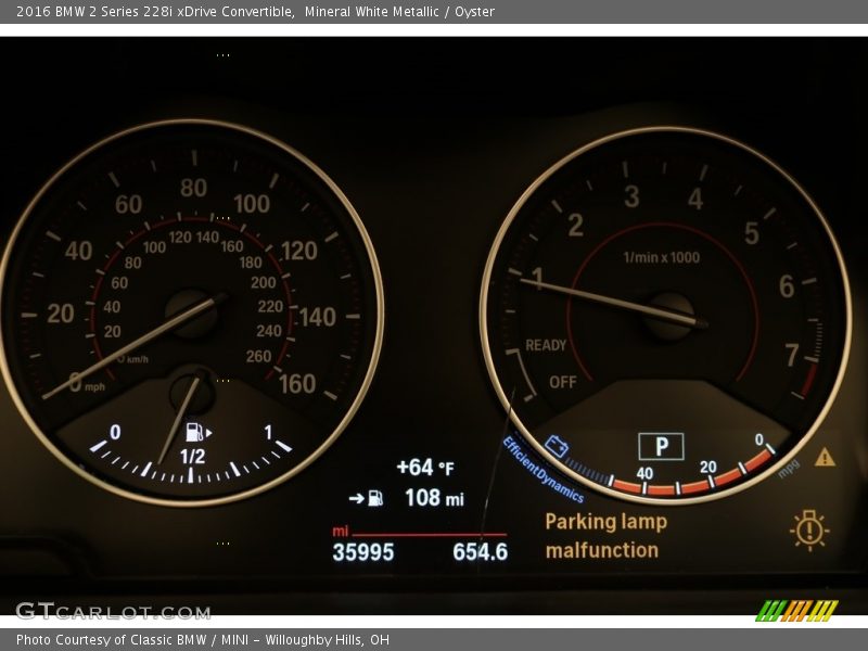 Mineral White Metallic / Oyster 2016 BMW 2 Series 228i xDrive Convertible