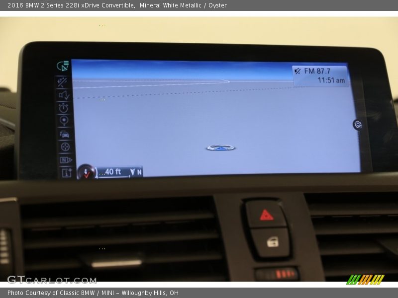 Mineral White Metallic / Oyster 2016 BMW 2 Series 228i xDrive Convertible