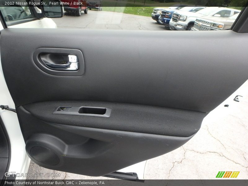 Pearl White / Black 2012 Nissan Rogue SV