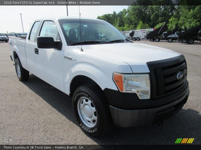 Oxford White / Medium Stone 2010 Ford F150 XL SuperCab 4x4