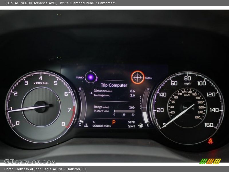 White Diamond Pearl / Parchment 2019 Acura RDX Advance AWD
