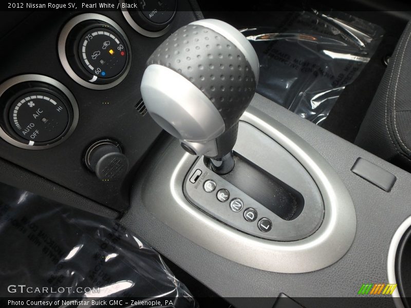 Pearl White / Black 2012 Nissan Rogue SV