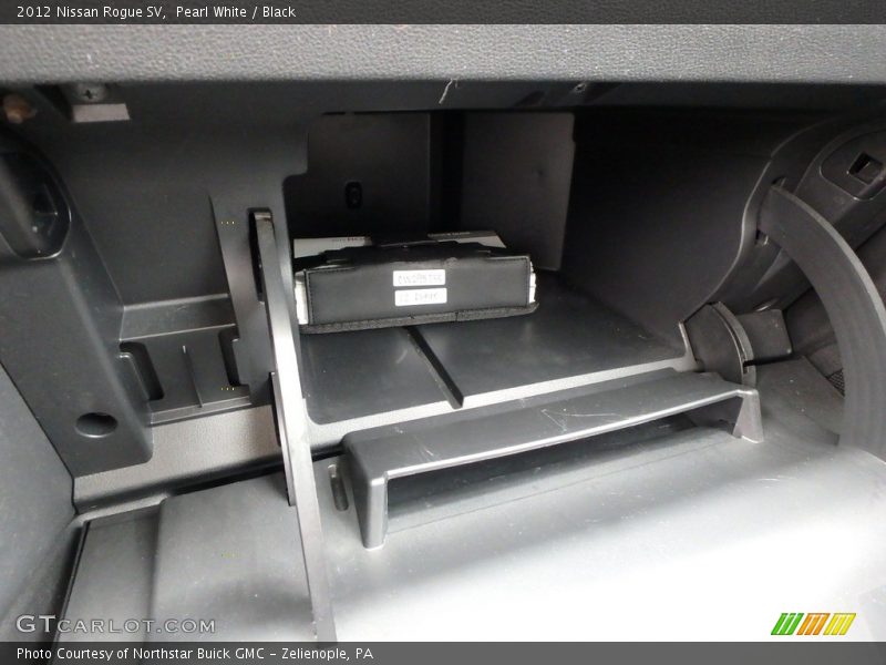 Pearl White / Black 2012 Nissan Rogue SV