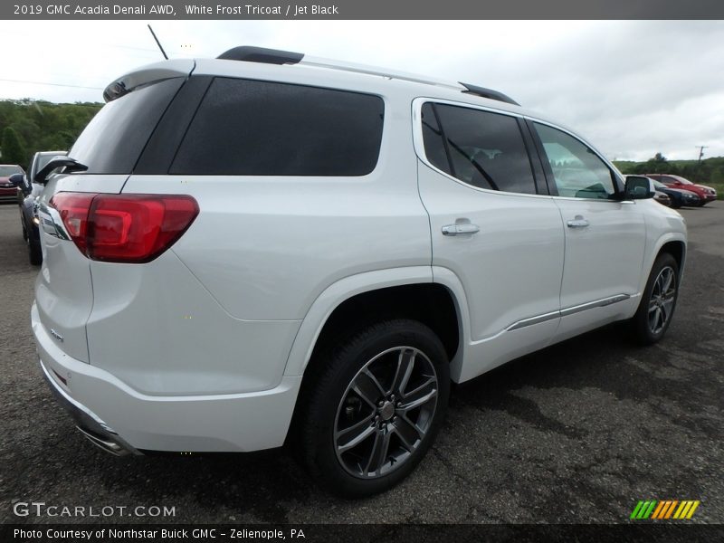 White Frost Tricoat / Jet Black 2019 GMC Acadia Denali AWD