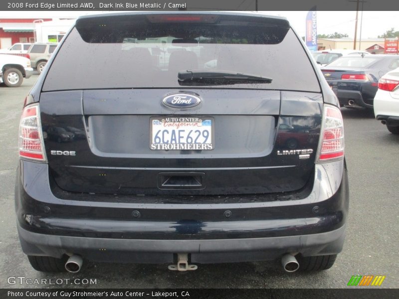 Dark Ink Blue Metallic / Camel 2008 Ford Edge Limited AWD