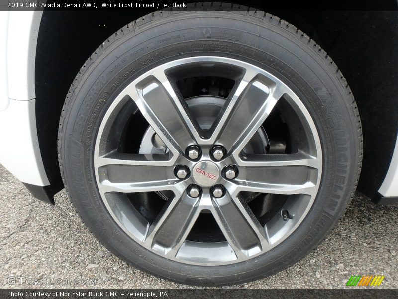 White Frost Tricoat / Jet Black 2019 GMC Acadia Denali AWD