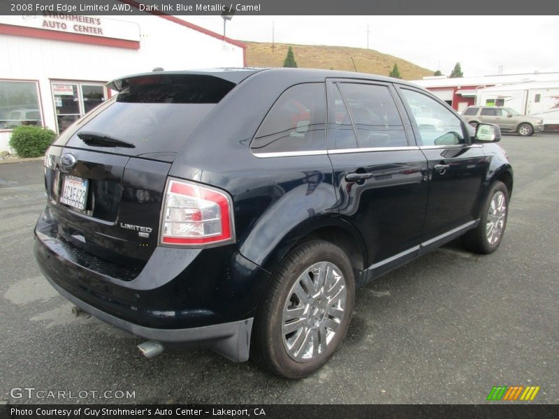 Dark Ink Blue Metallic / Camel 2008 Ford Edge Limited AWD