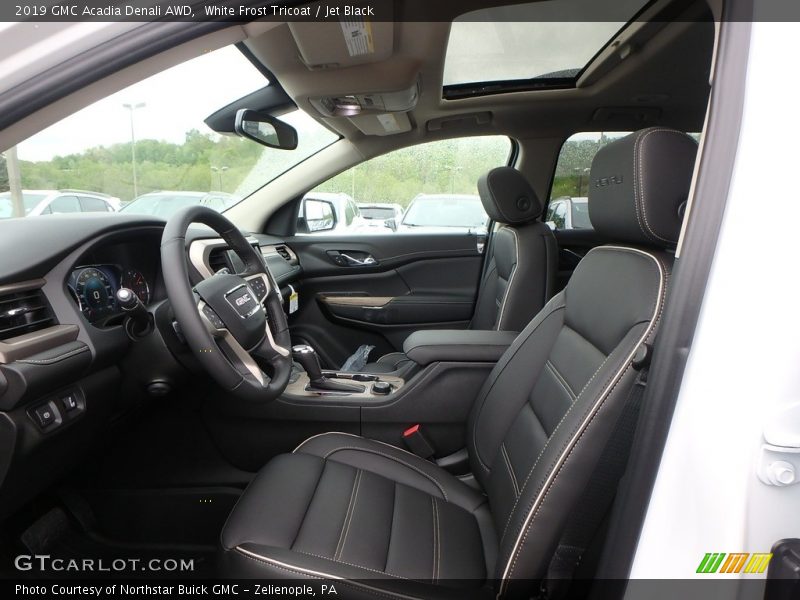 White Frost Tricoat / Jet Black 2019 GMC Acadia Denali AWD