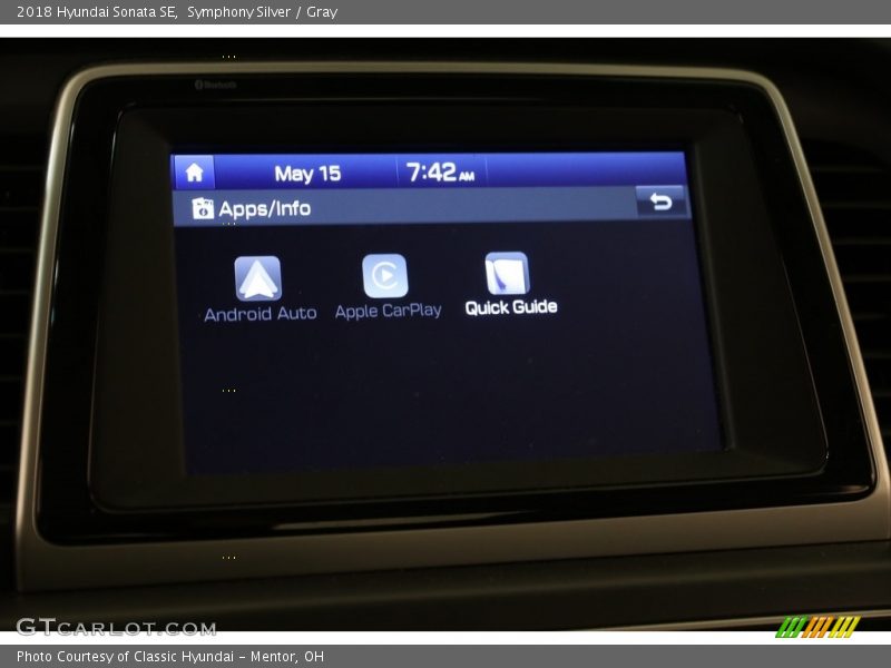 Symphony Silver / Gray 2018 Hyundai Sonata SE