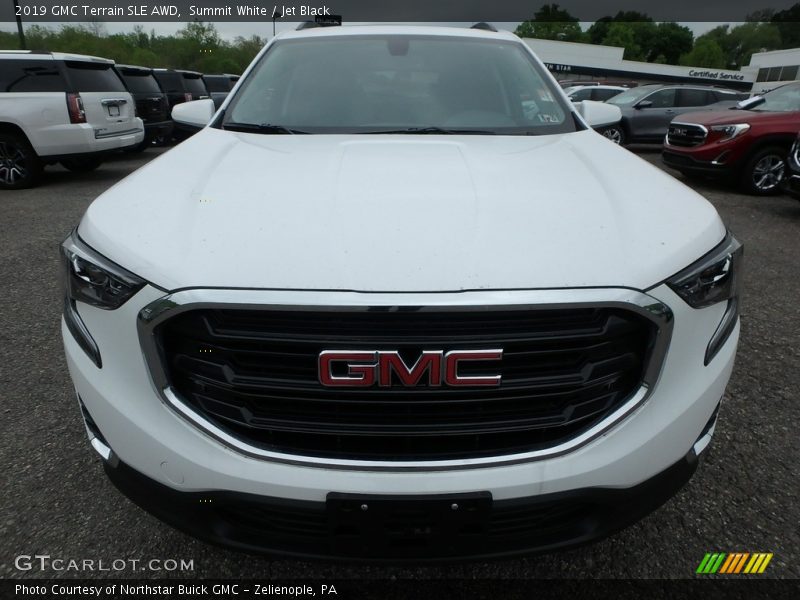 Summit White / Jet Black 2019 GMC Terrain SLE AWD