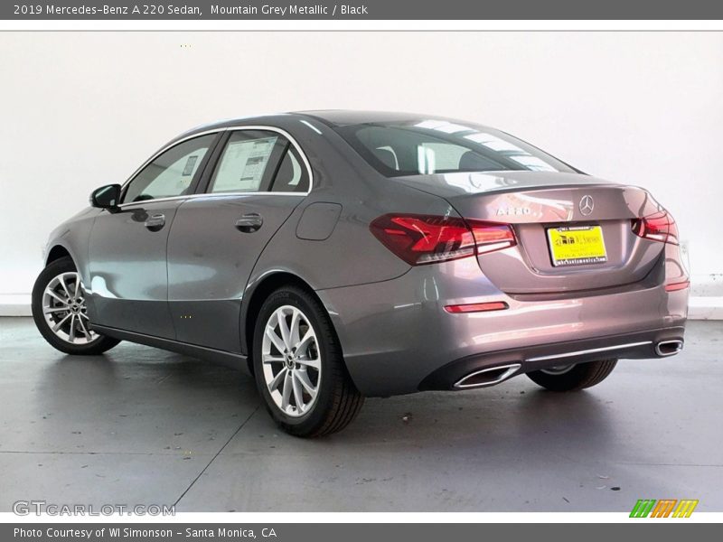 Mountain Grey Metallic / Black 2019 Mercedes-Benz A 220 Sedan